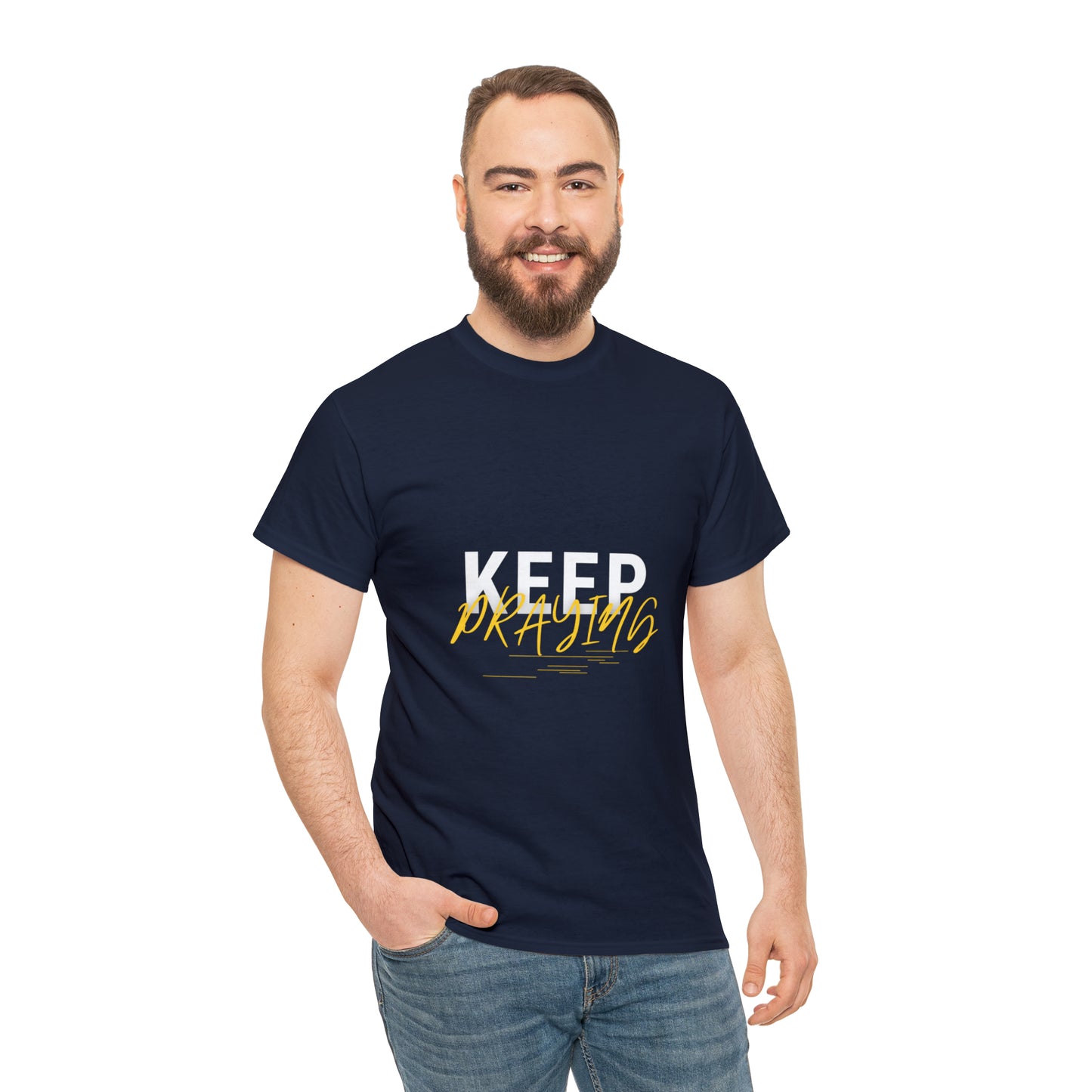 Keep Praying Unisex Heavy Cotton Tee Printify