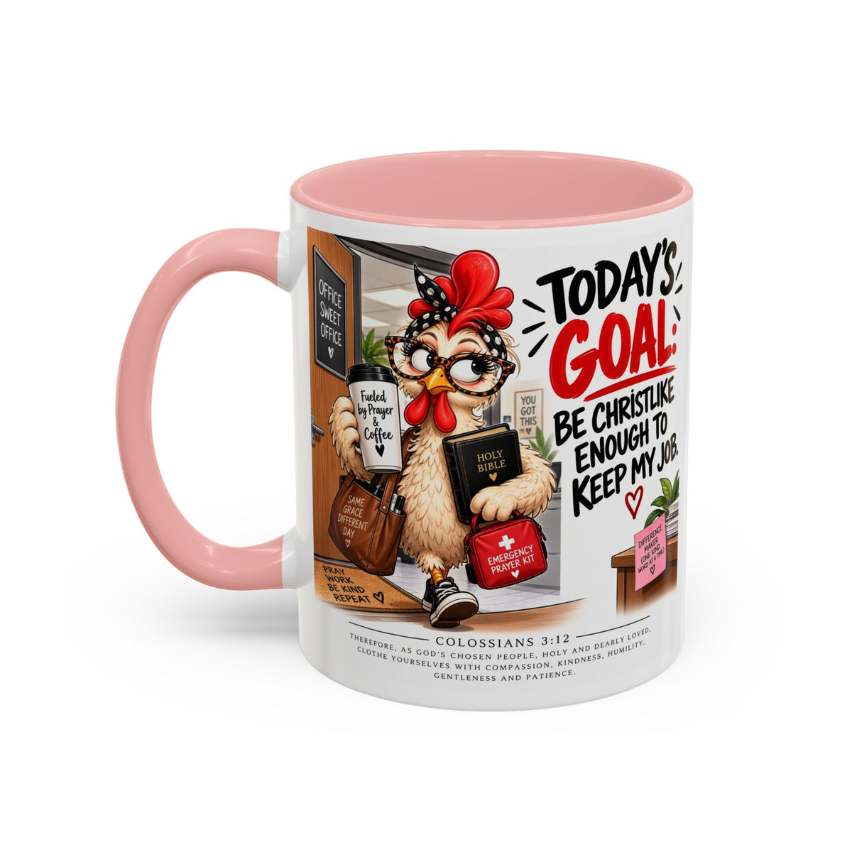 Today's Goal Christian Coffee Mug – Be Christlike Inspirational Bible Verse Mug