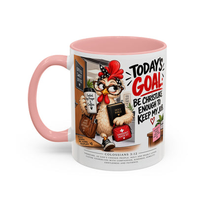Today's Goal Christian Coffee Mug – Be Christlike Inspirational Bible Verse Mug