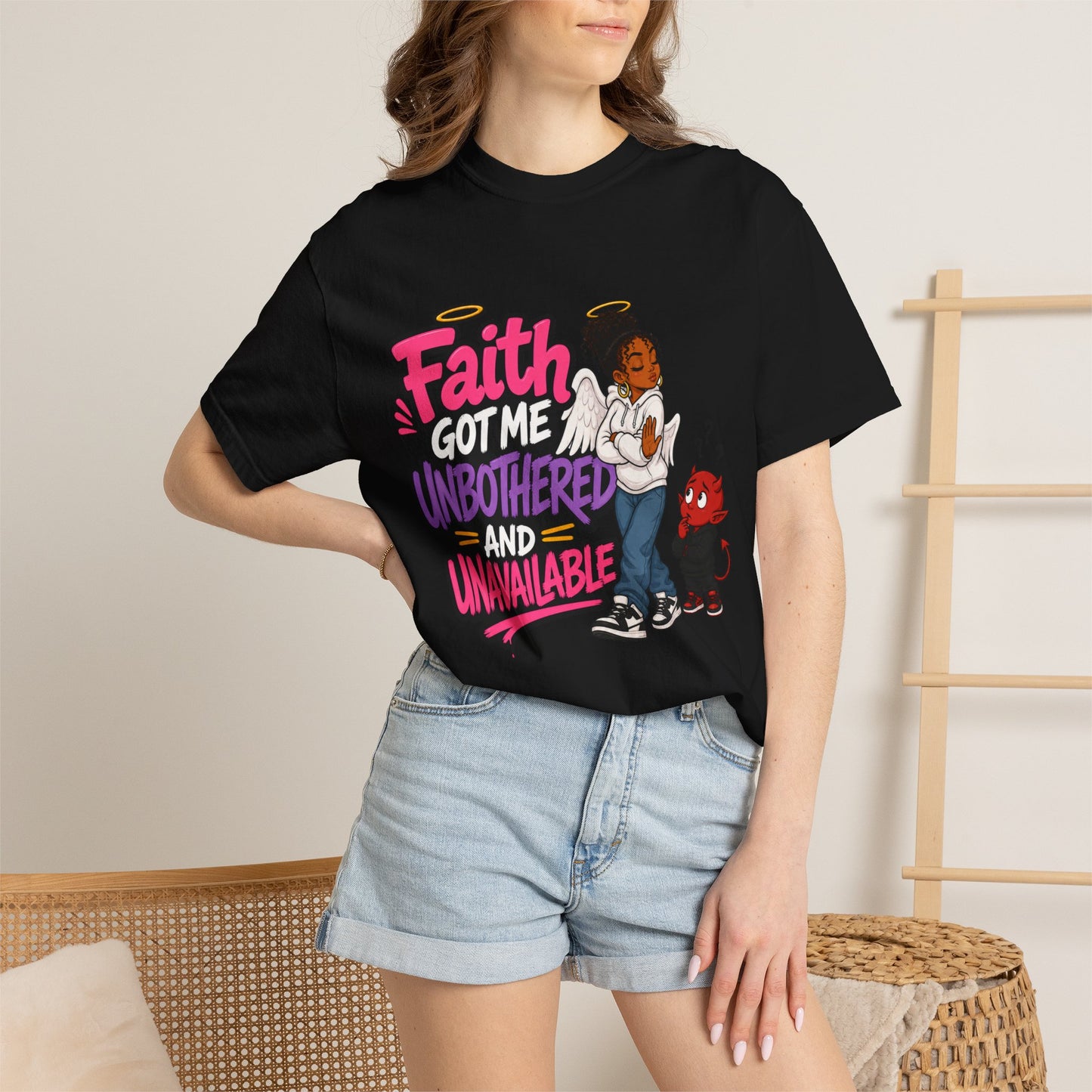 Faith Got Me Unbothered T-Shirt — Christian Inspirational Graphic Tee - ClaimedbyGodDesigns
