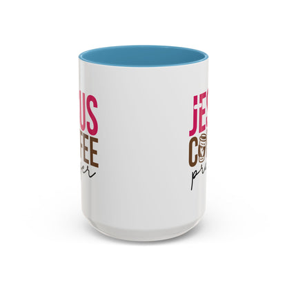 Faith-Inspired Coffee Prayer Accent Mug - Faith Inspired Gift for Coffee Lovers, Religious Drinkware, Inspirational Kitchen Decor