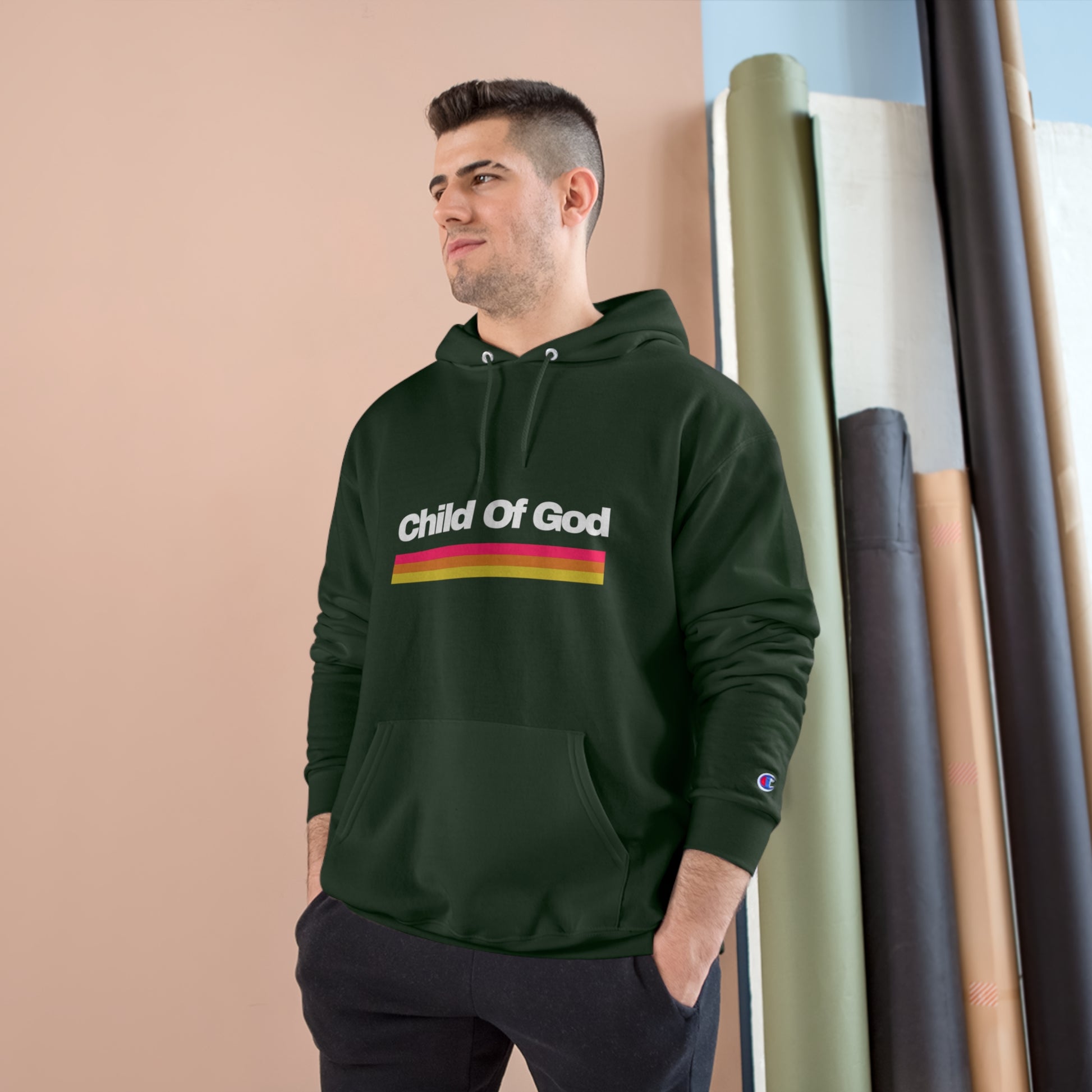 Child Of God Unisex Champion Hoodie Printify