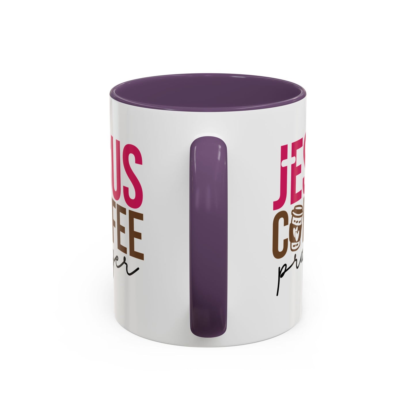 Faith-Inspired Coffee Prayer Accent Mug - Faith Inspired Gift for Coffee Lovers, Religious Drinkware, Inspirational Kitchen Decor