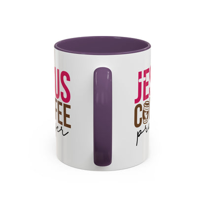 Faith-Inspired Coffee Prayer Accent Mug - Faith Inspired Gift for Coffee Lovers, Religious Drinkware, Inspirational Kitchen Decor