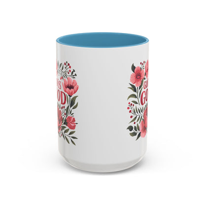 Christian Ceramic Mug- He Is Good Accent Coffee Mug (11, 15oz)