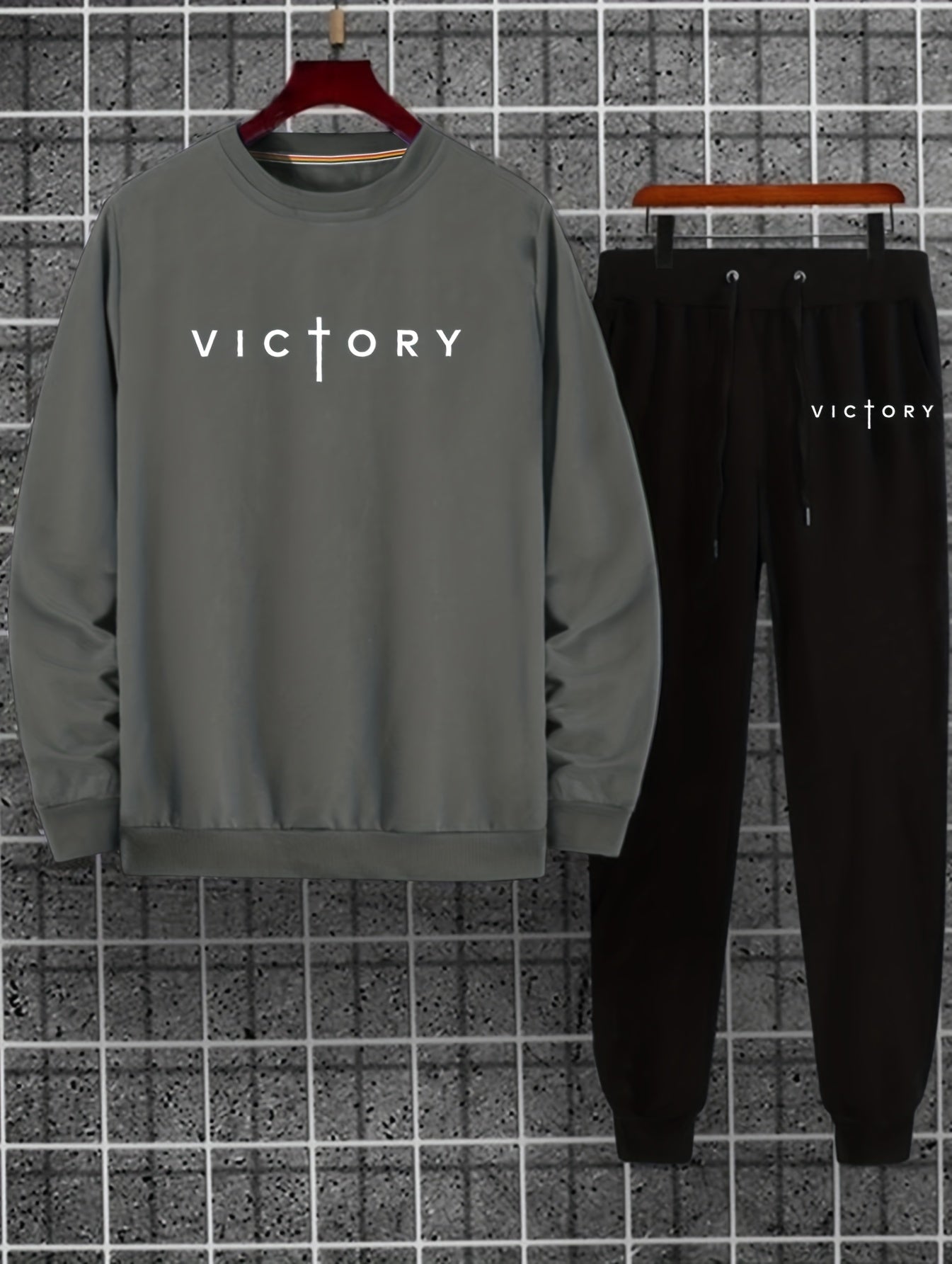 Victory In The Cross Men's Christian Casual Outfit claimedbygoddesigns