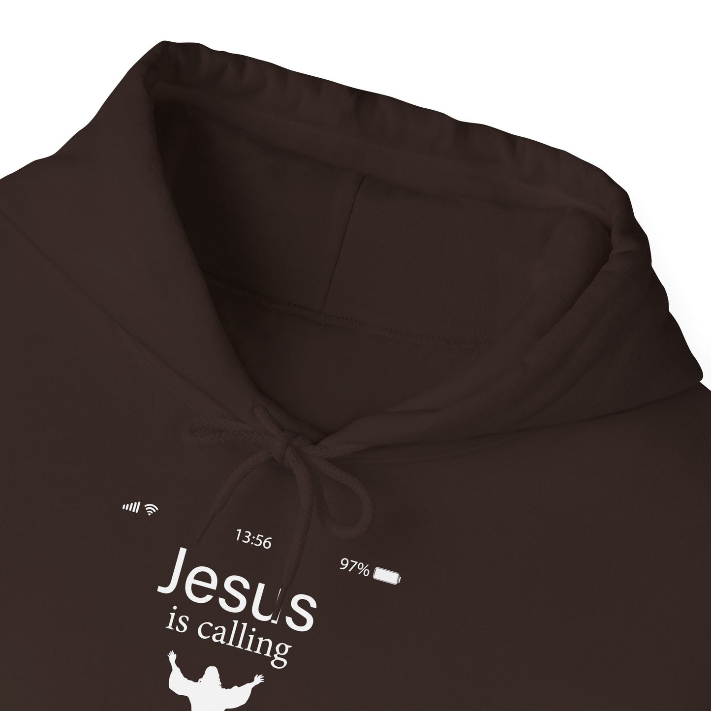 Jesus Is Calling And I Must Go Bible Emergency Numbers Funny  Unisex Christian Hooded Pullover Sweatshirt