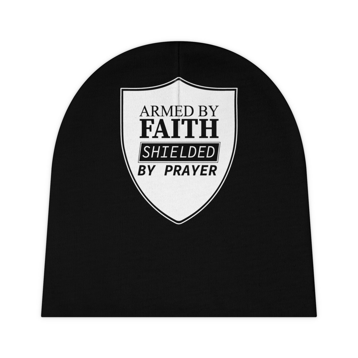 Armed By Faith Shielded By Prayer Baby Beanie (AOP) Printify