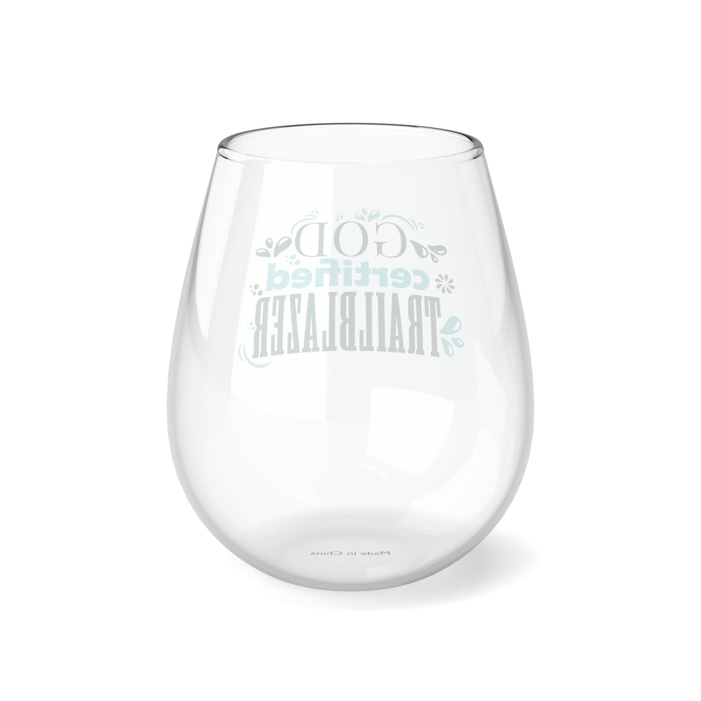 God Certified Trailblazer Stemless Wine Glass, 11.75oz