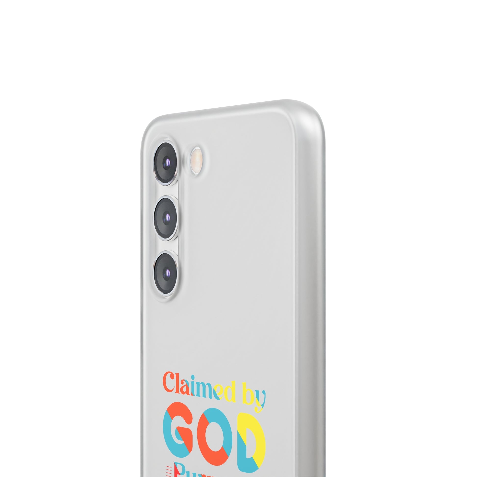 Claimed By God Purpose Over Pain Christian Flexi Phone Case Printify