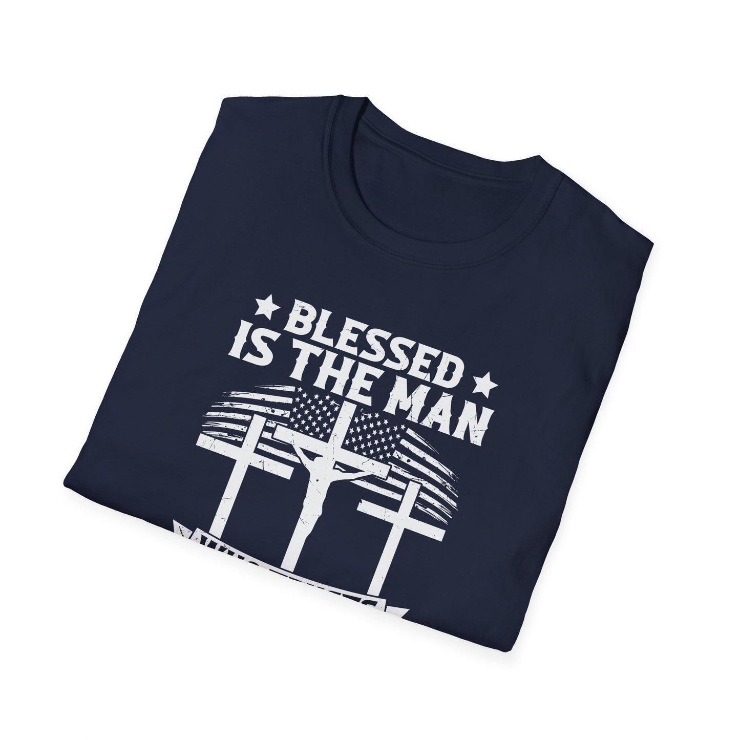 Blessed Is The Man Who Trusts In The Lord American Patriotic Christian Unisex T-shirt