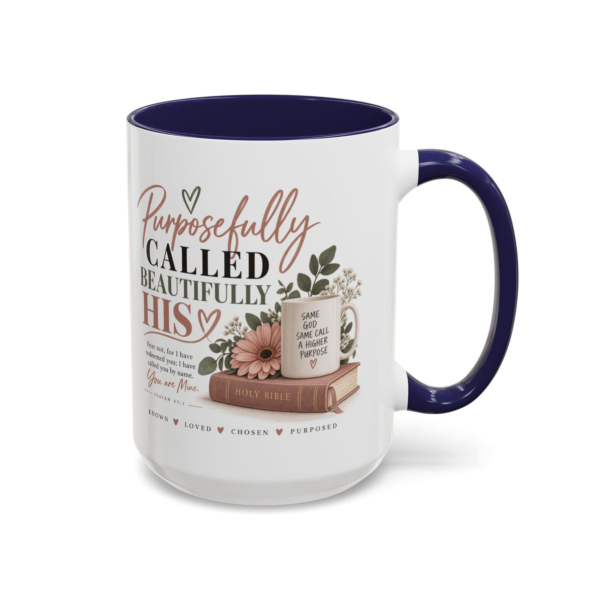 Purposefully Called, Beautifully His Accent Coffee Mug — Christian Inspirational 11/15oz