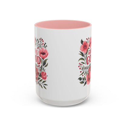 Christian Ceramic Mug- He Is Good Accent Coffee Mug (11, 15oz)