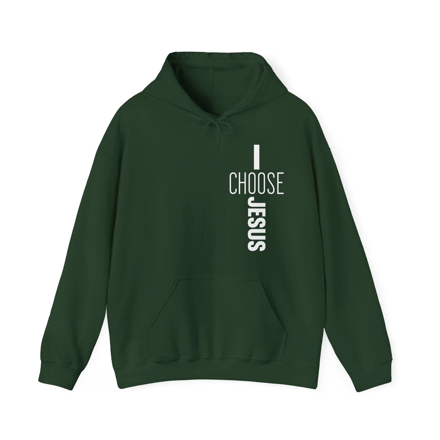 I Choose Jesus Unisex Christian Hooded Pullover Sweatshirt