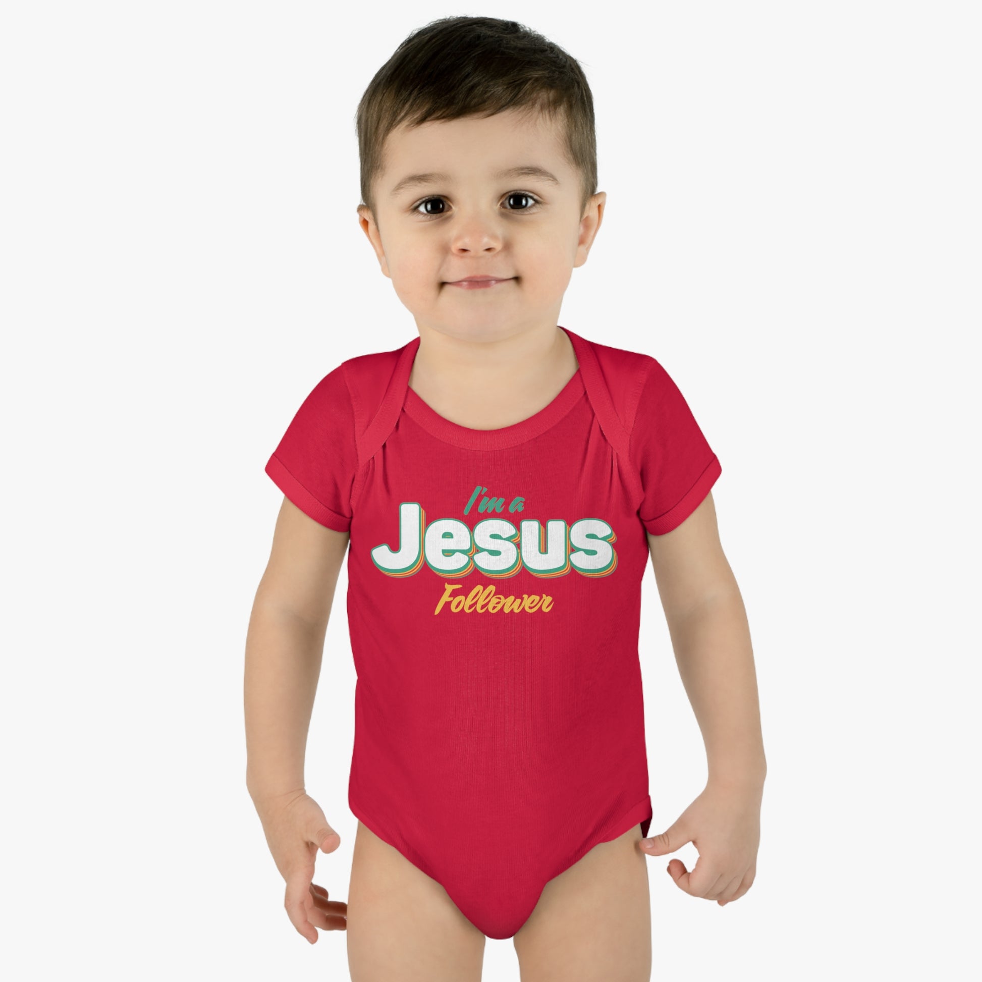 I'm A Jesus Follower Christian Baby Onesie Printify