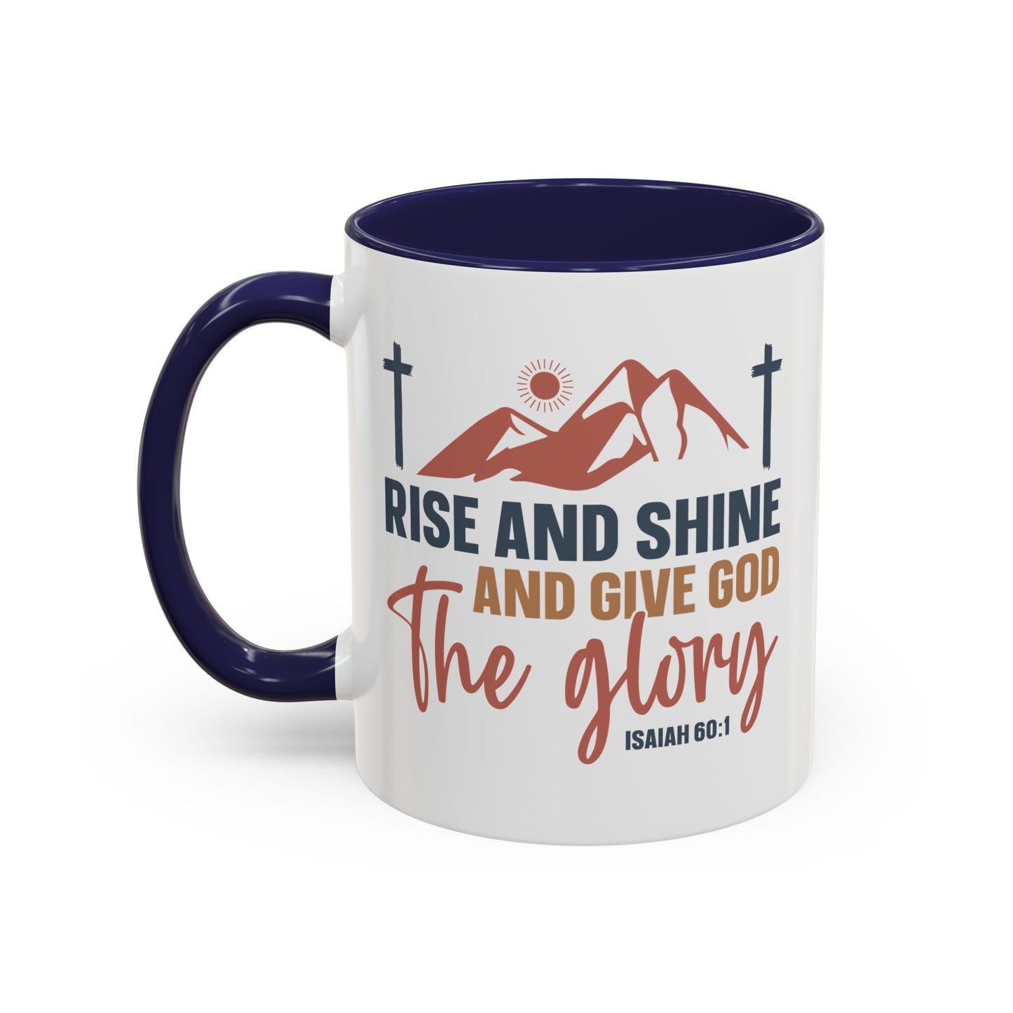 Christian Ceramic Mug - Give Him The Glory Accent Coffee Mug (11, 15oz)