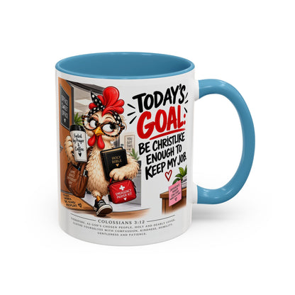 Today's Goal Christian Coffee Mug – Be Christlike Inspirational Bible Verse Mug