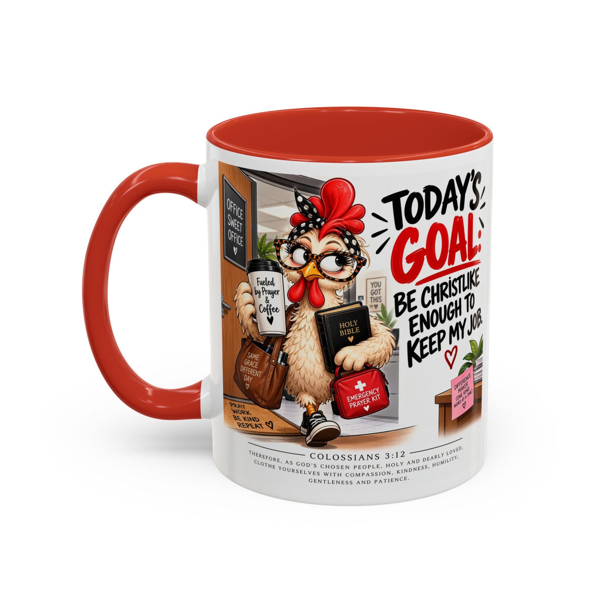 Today's Goal Christian Coffee Mug – Be Christlike Inspirational Bible Verse Mug