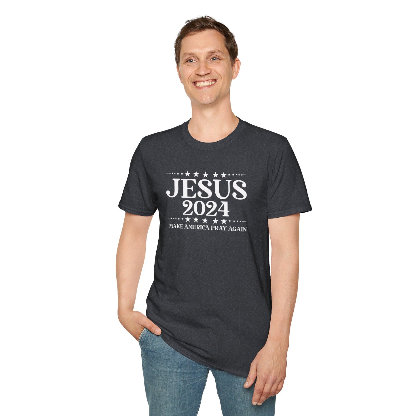 Jesus 2024 Make America Pray Again  Christian Unisex T-shirt