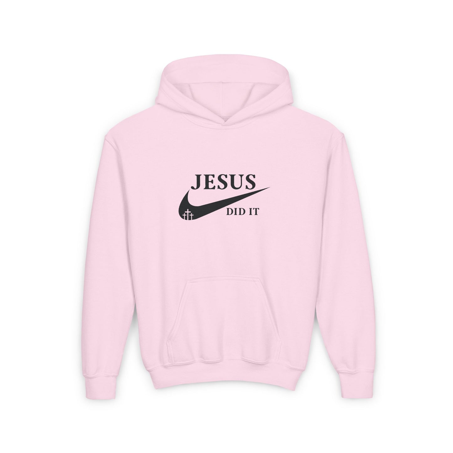 Jesus Did It Christian Hoodie, Youth Sweatshirt, Religious Gift for Teens, Christian Apparel, Inspirational Clothing,