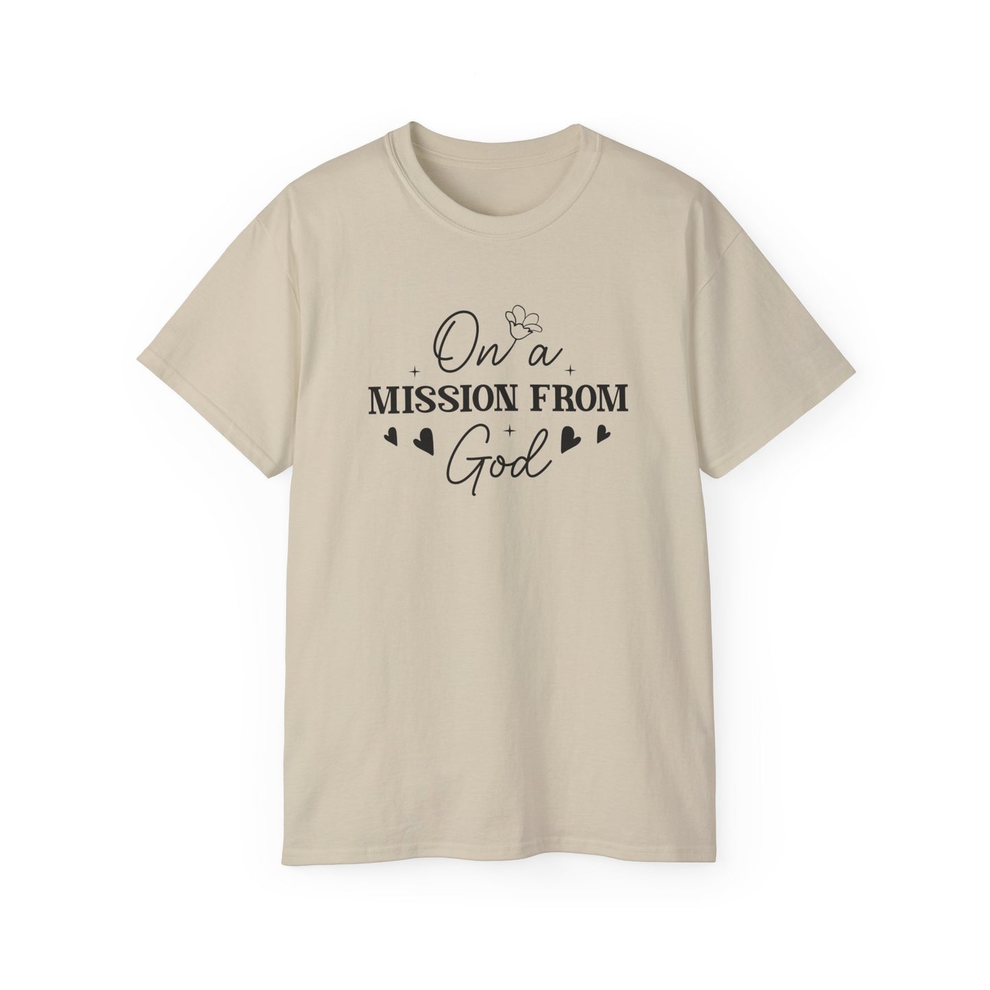 On A Mission From God Unisex Christian Ultra Cotton Tee Printify