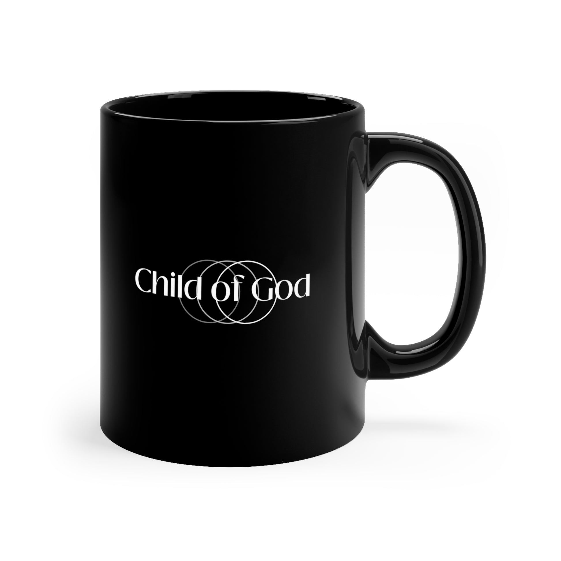 Child Of God Nutrition Facts Black Ceramic Mug 11oz (double sided print) Printify