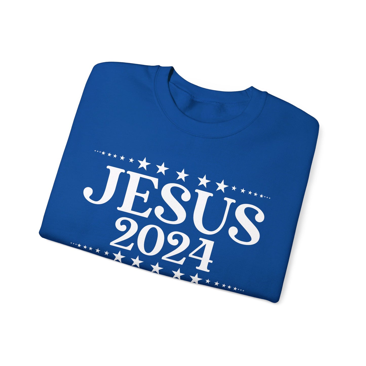 Jesus 2024 Make America Pray Again   Unisex Heavy Blend™ Crewneck Christian Sweatshirt