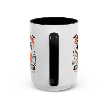 Christian Coffee Mug — "He's My Light, Jesus Is My Boo" Halloween Accent Mug