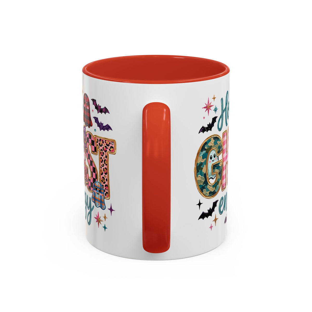 Accent Christian Coffee Mug — "Holy Ghost Energy" Halloween Cute Spooky Ceramic Mug (11/15oz)