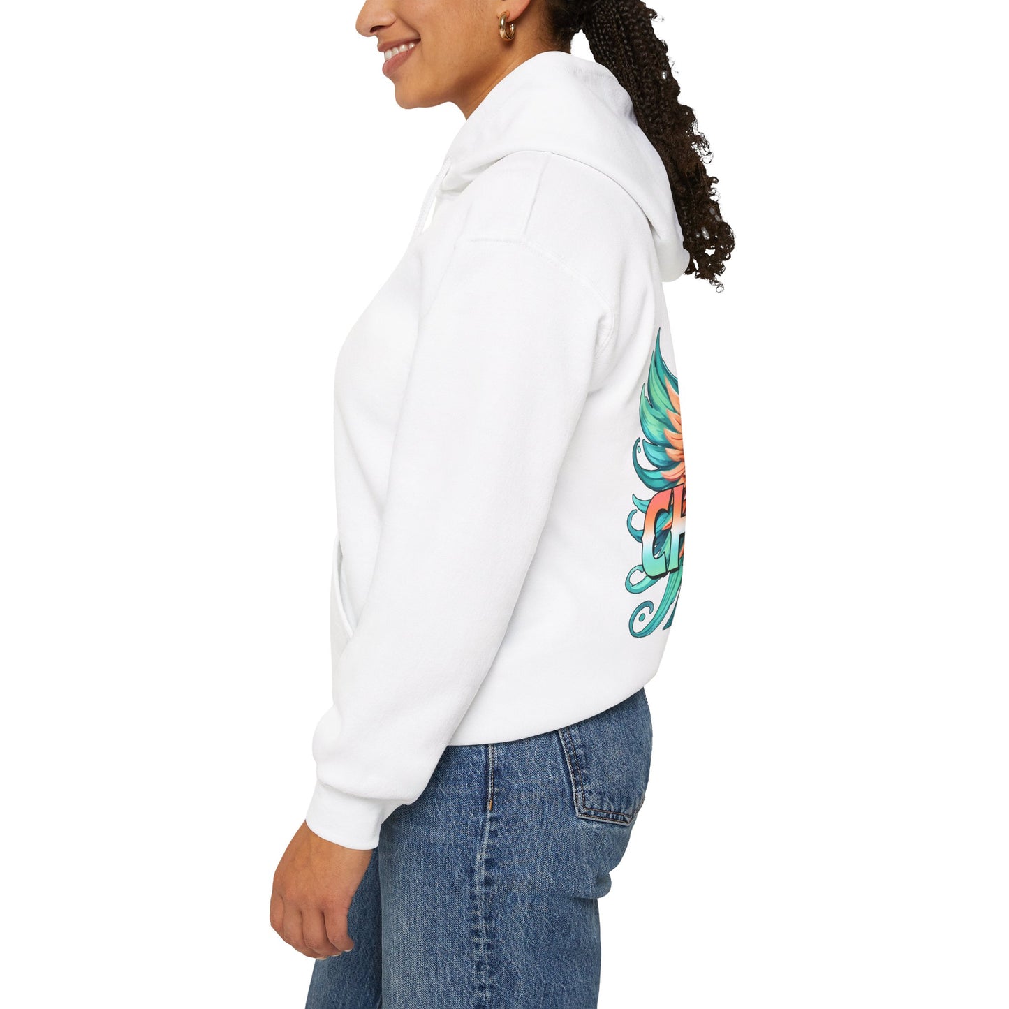 Chosen (angel wings) Women's Christian Hooded Pullover Sweatshirt