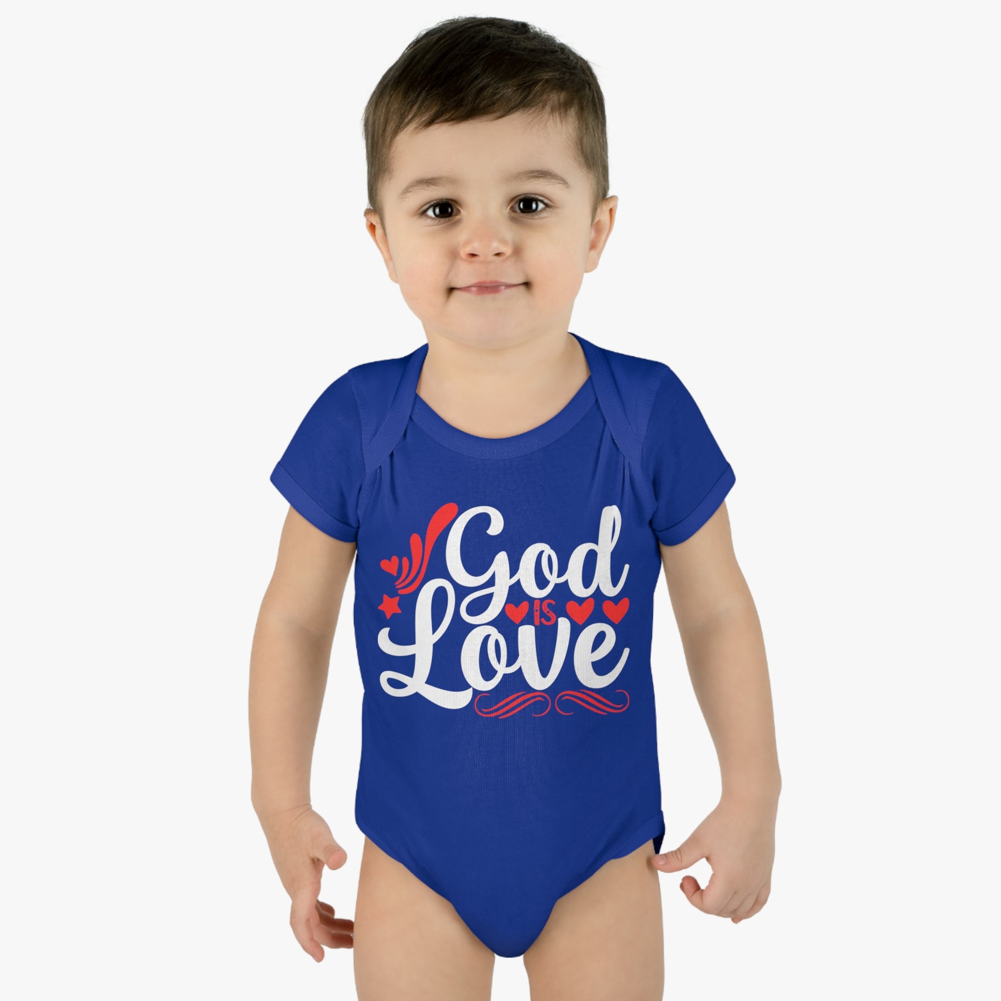 God Is Love Christian Baby Onesie Printify