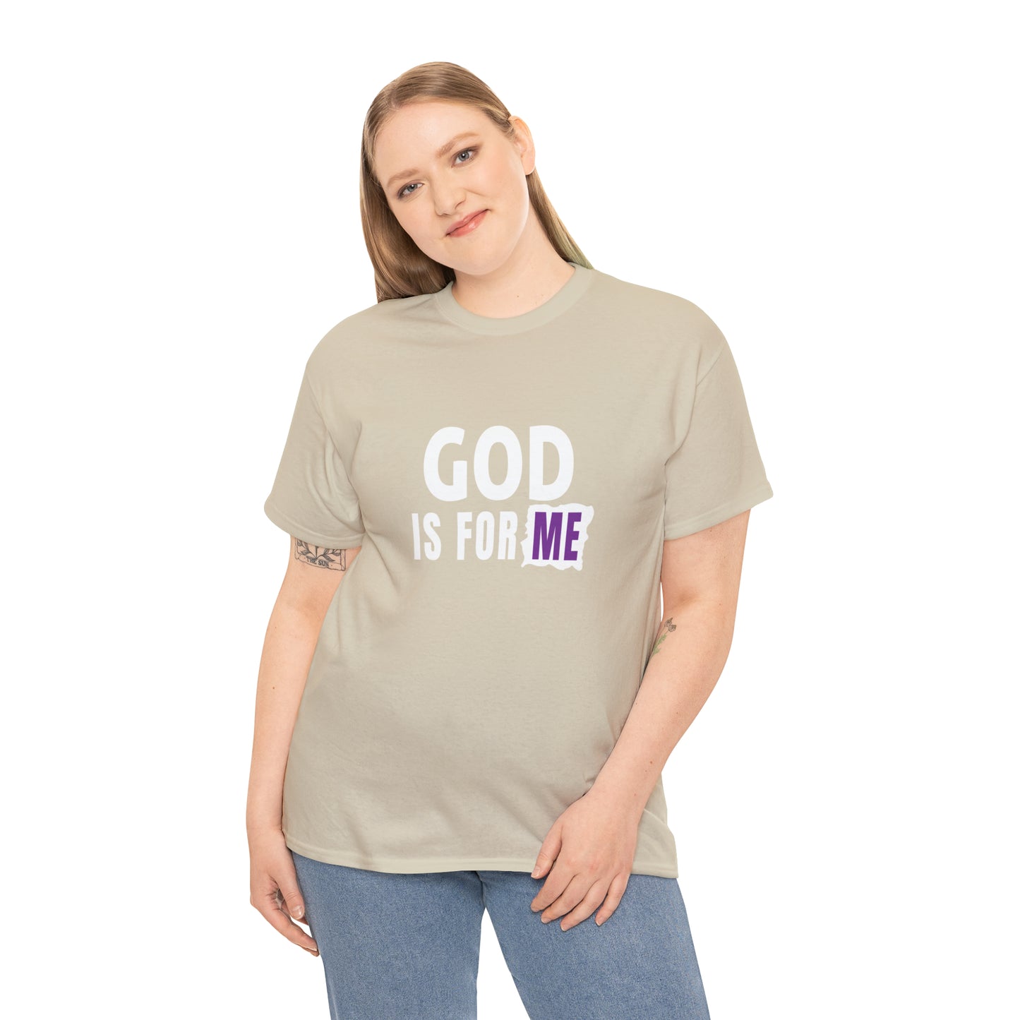 God Is For Me Unisex Heavy Cotton Tee Printify