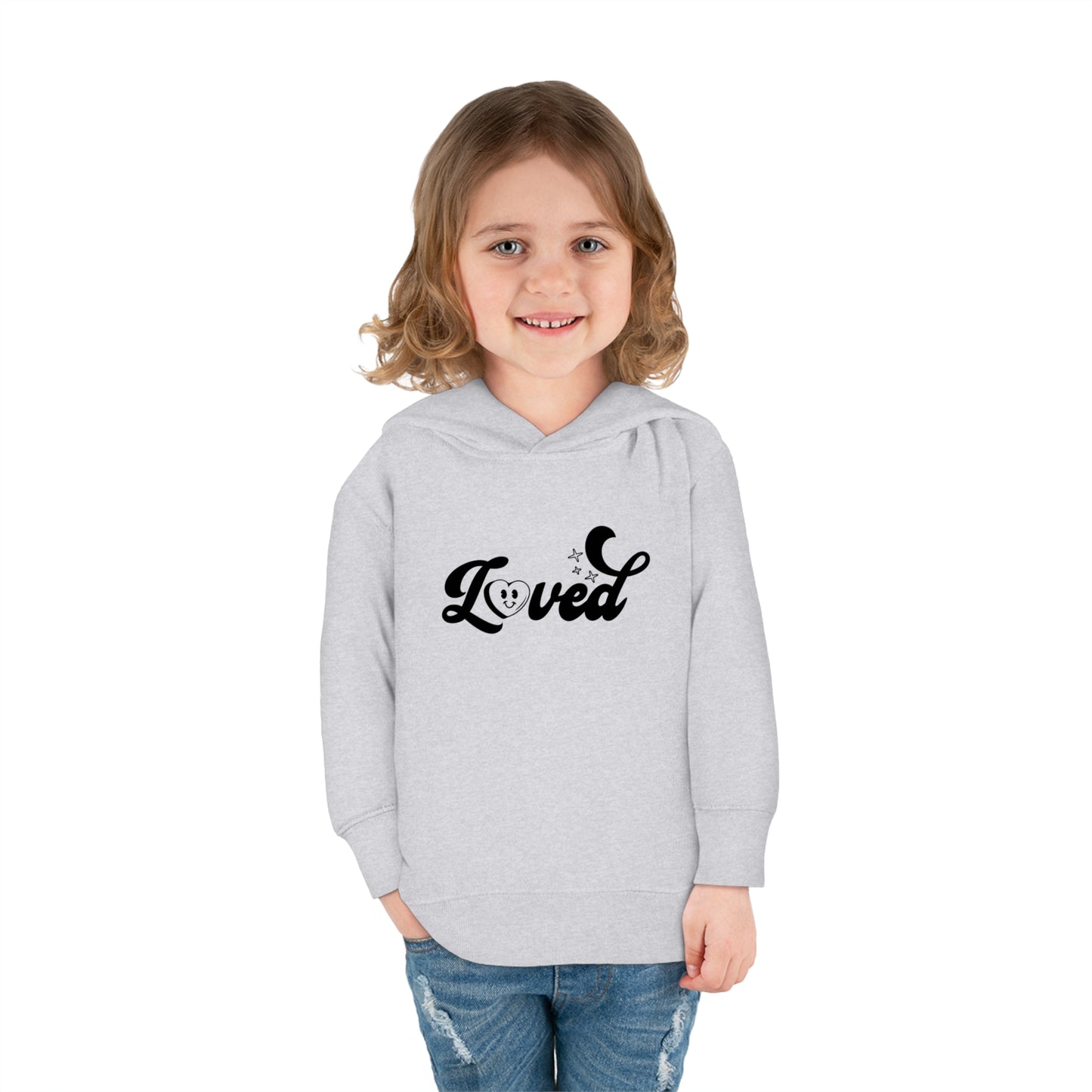 Romans 5:8 You Are Loved More Than You Will Ever Know Christian Toddler Pullover Fleece Hooded Sweatshirt