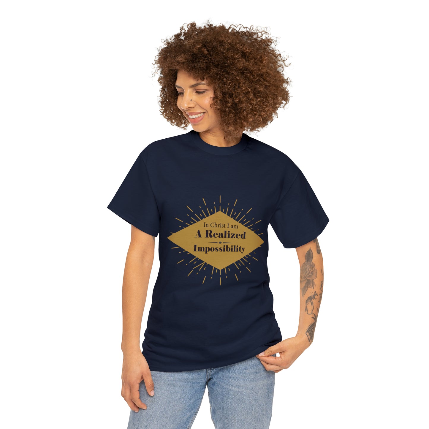 In Christ I Am A Realized Impossibility Unisex Heavy Cotton Tee