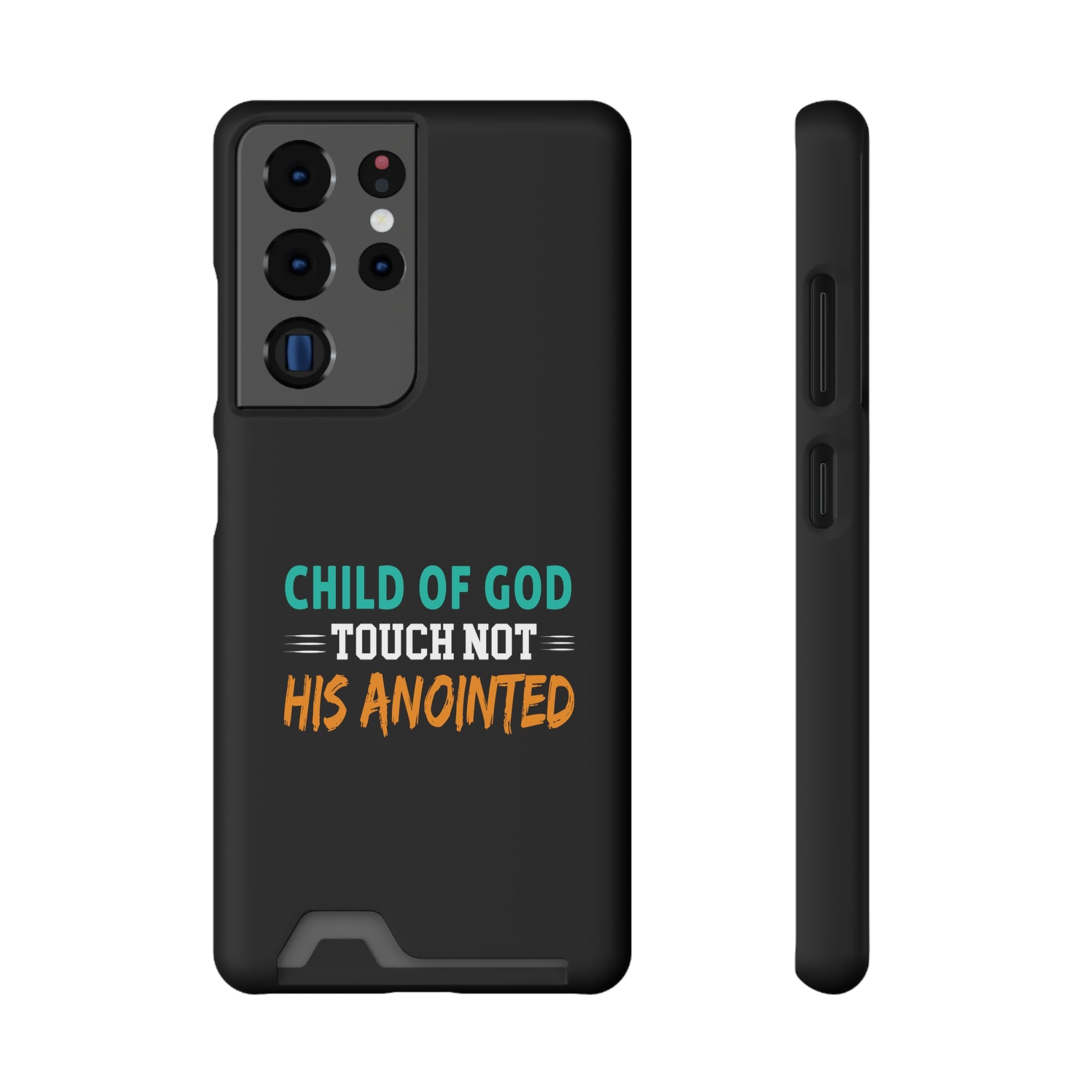 Child Of God Touch Not His Anointed Christian Phone Case With Card Holder Printify