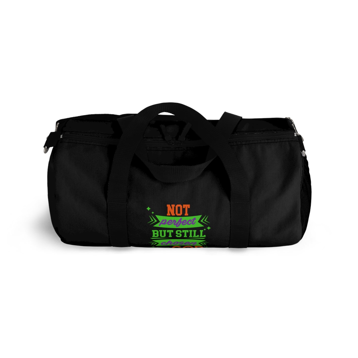 Not Perfect But Still Chosen By God Christian Duffel Bag Printify