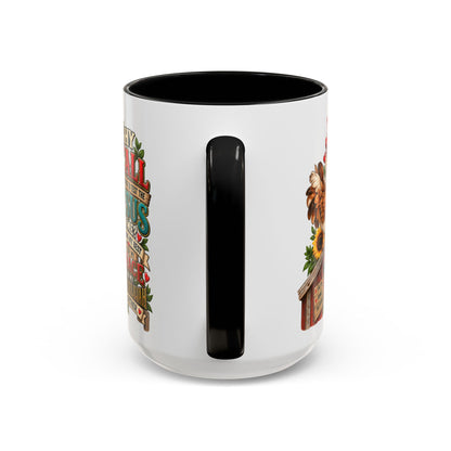 Christian Farmhouse Coffee Mug — "Why Y'all Keep Trying to Put Jesus in Me?" Accent Mug