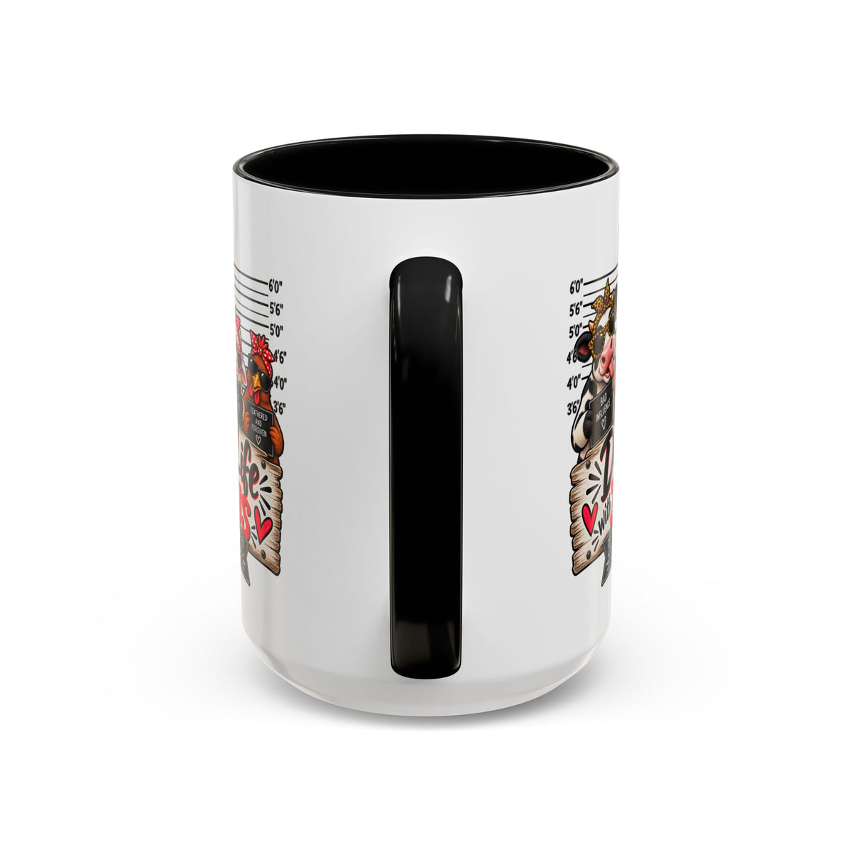 Doin’ Life with Jesus Funny Christian Farm Animal Mugshot Coffee Mug | Philippians 1:6