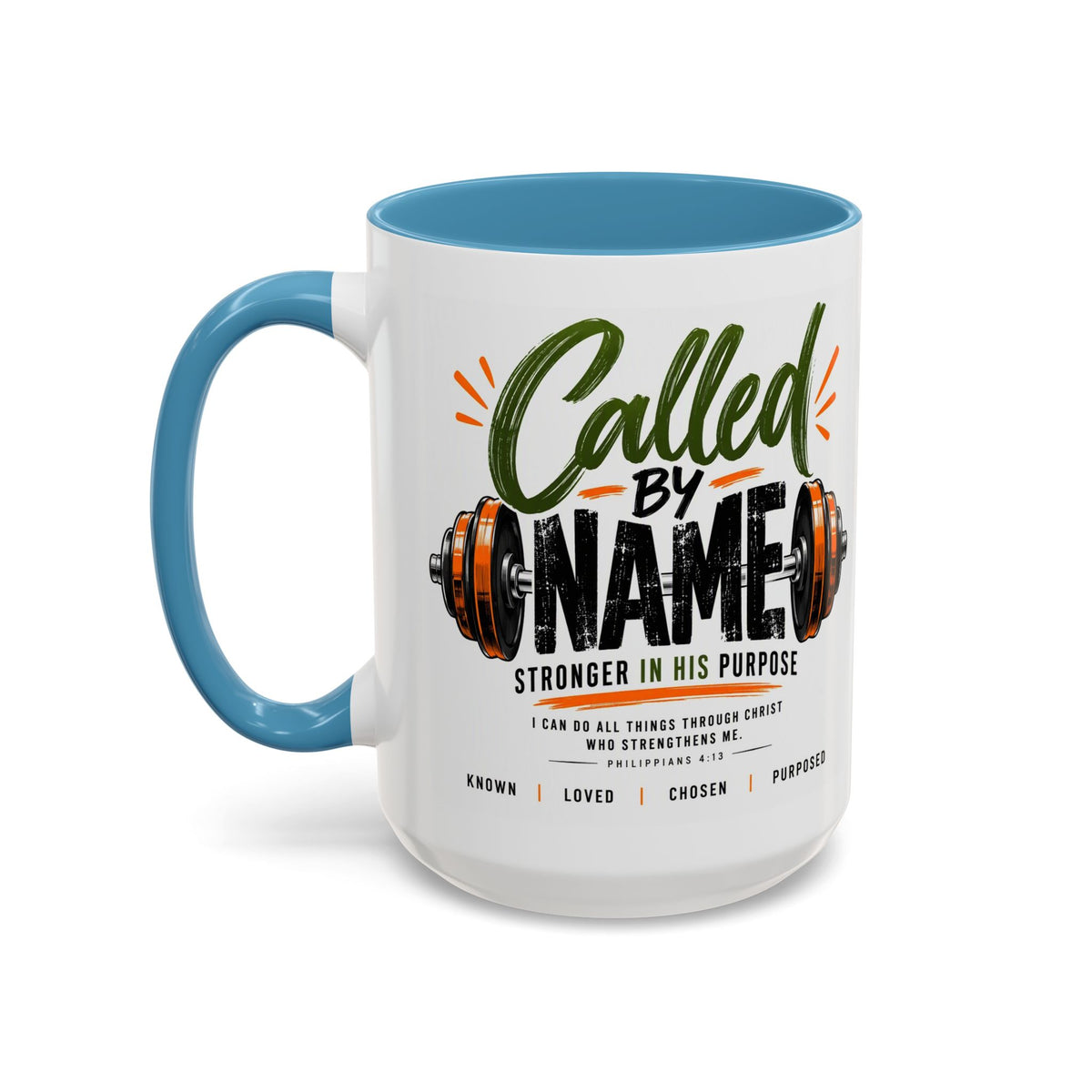Called by Name Christian Coffee Mug – Stronger in His Purpose Inspirational Gift