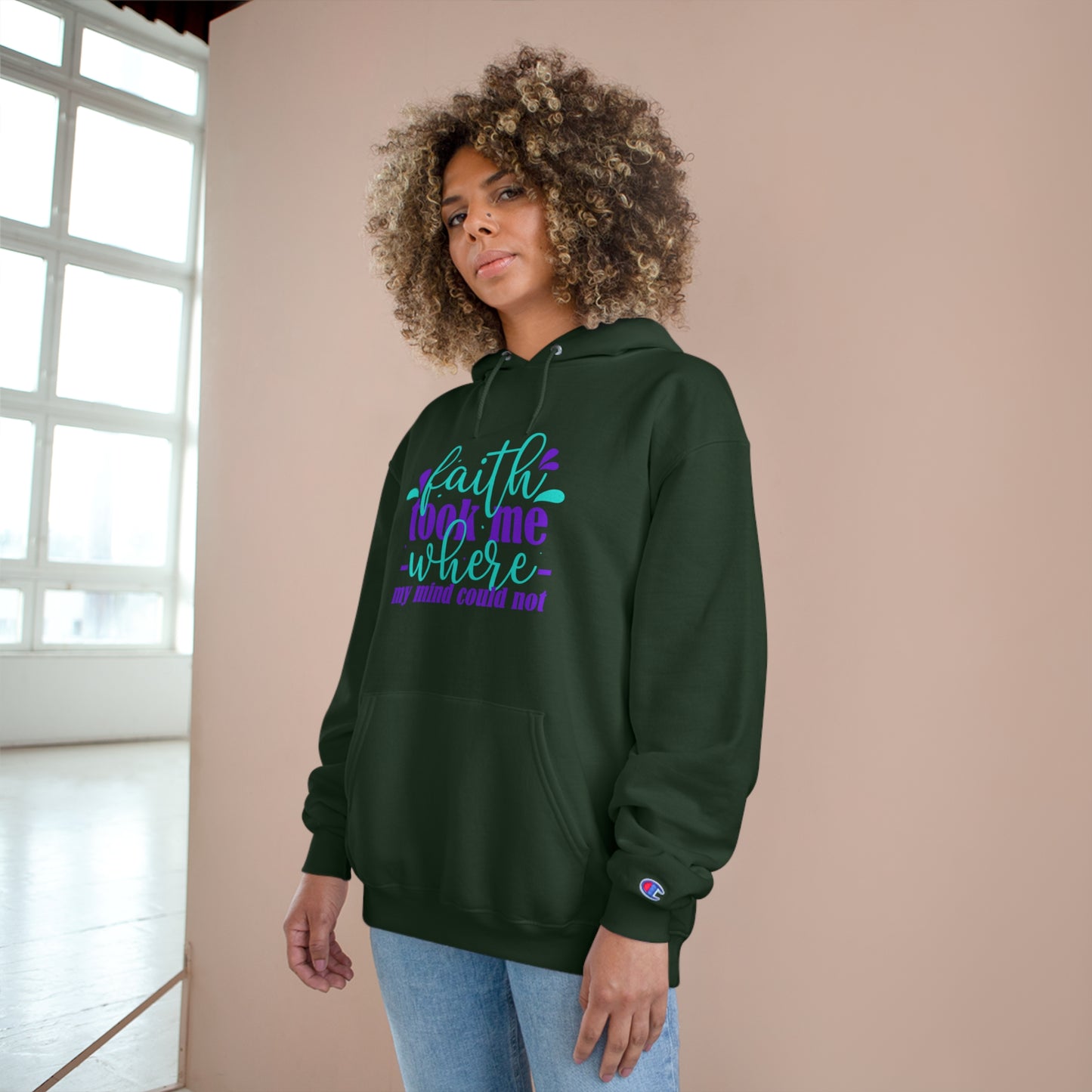 Faith Took Me Where My Mind Could Not Unisex Champion Hoodie