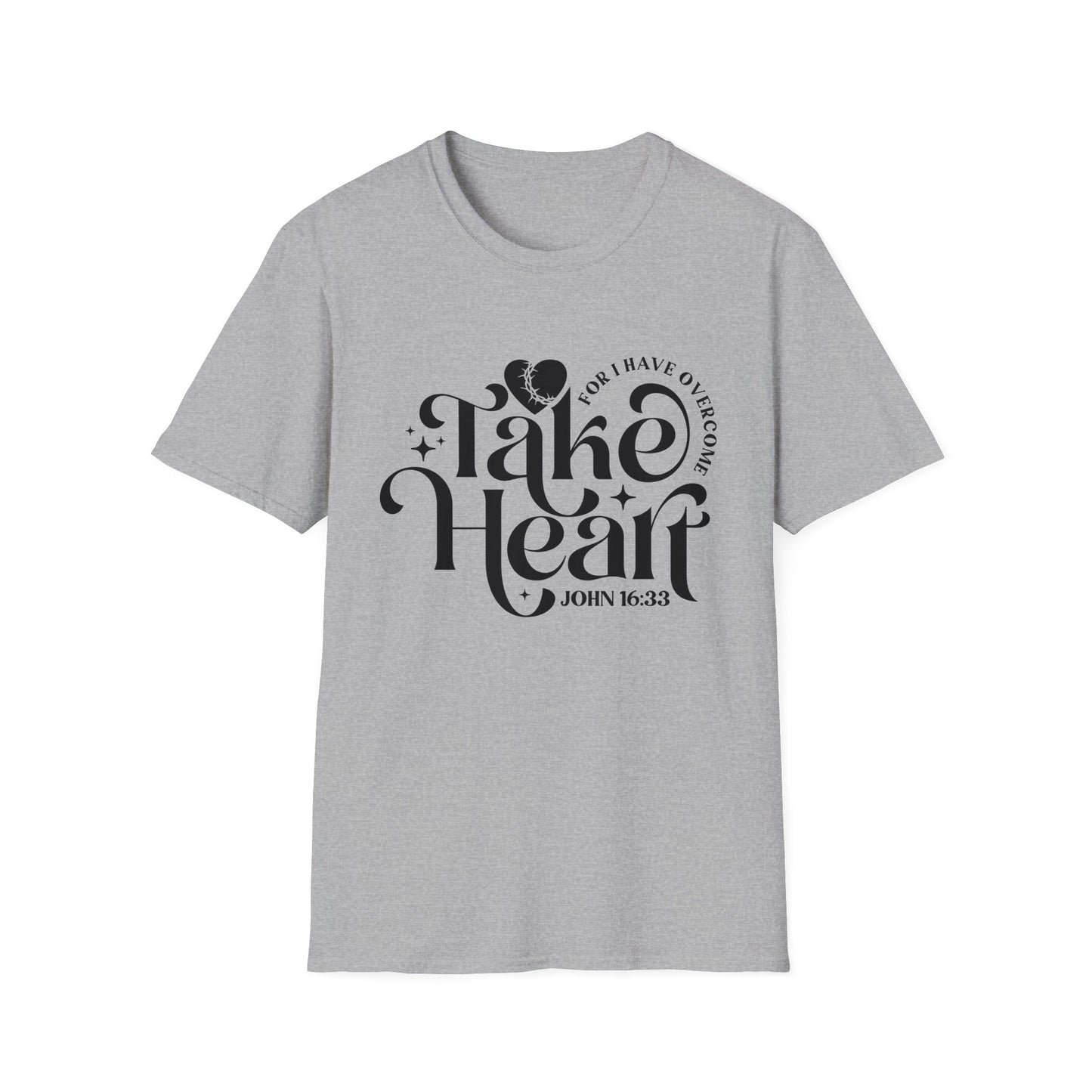 Take Heart For I Have Overcome Christian Unisex T-shirt