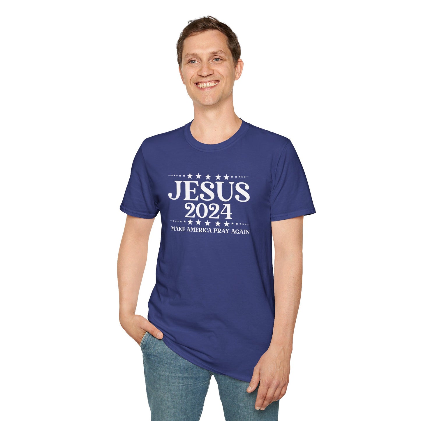 Jesus 2024 Make America Pray Again  Christian Unisex T-shirt