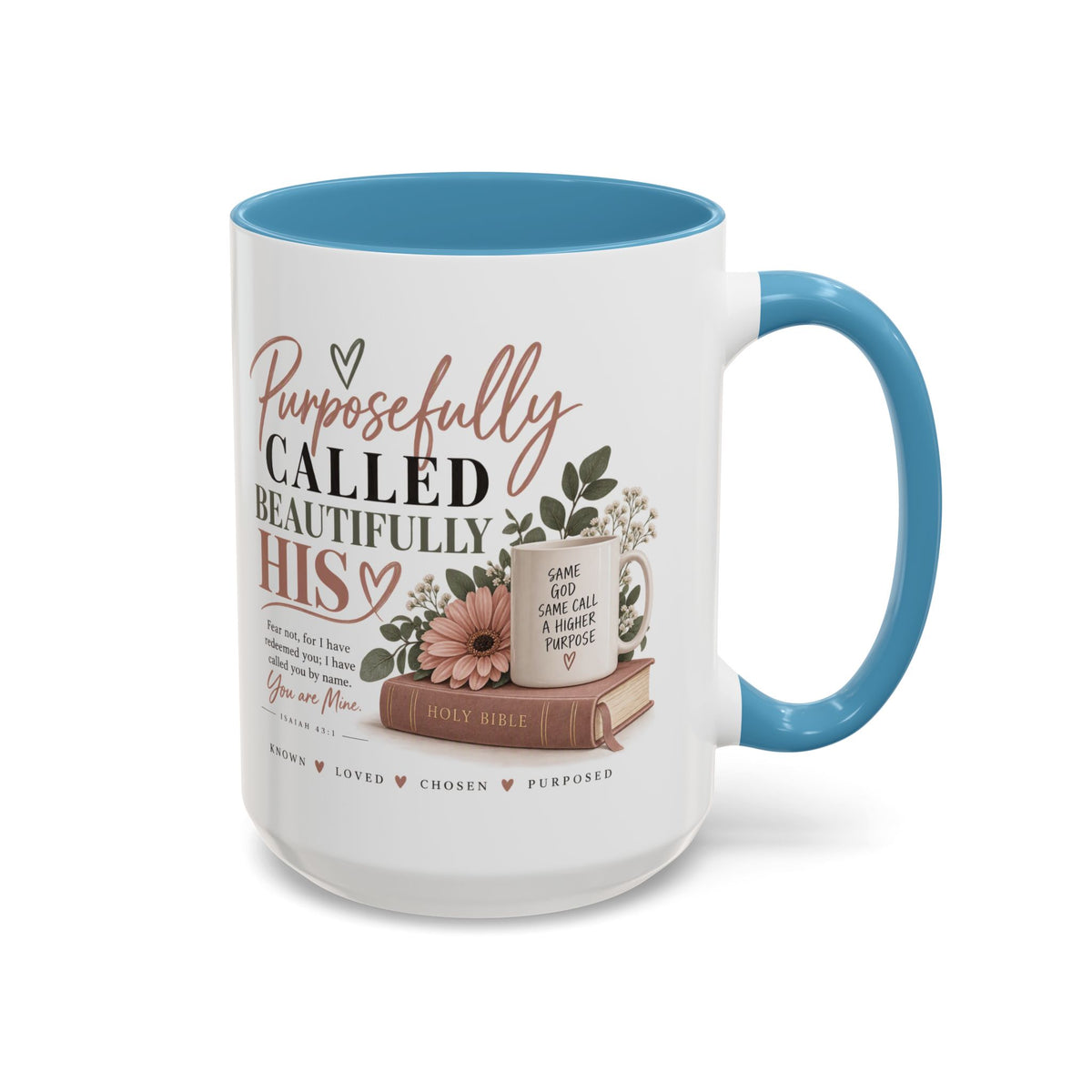 Purposefully Called, Beautifully His Accent Coffee Mug — Christian Inspirational 11/15oz