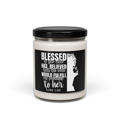 Inspirational Scented Soy  Christian Candle - 'Blessed is She' - Perfect Gift for Faith and Encouragement