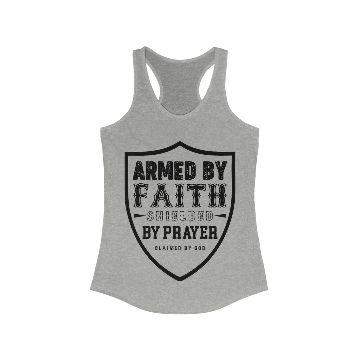 Armed by faith shielded by prayer Slim Fit Tank-top