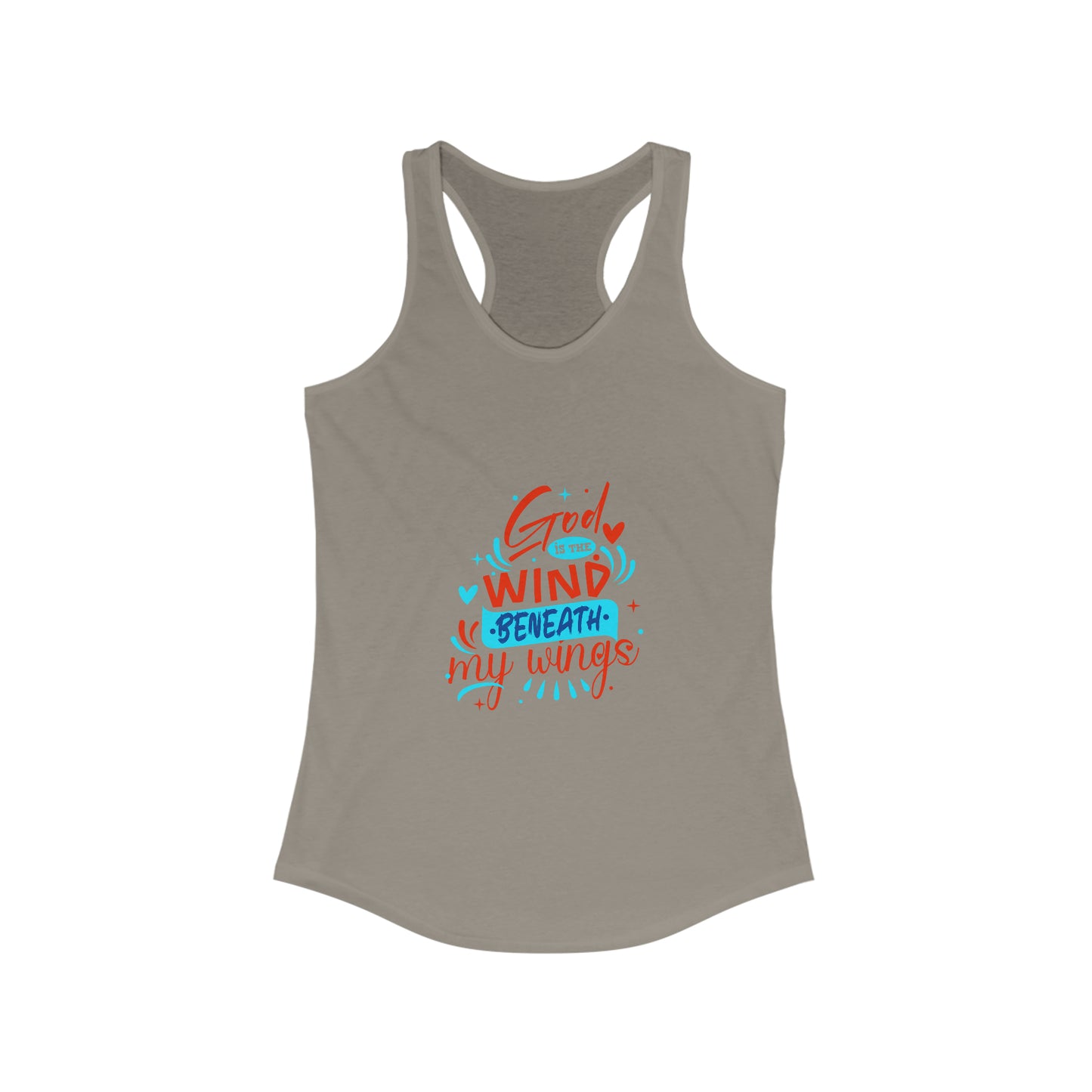 God Is The Wind Beneath My Wings  Slim Fit Tank-top