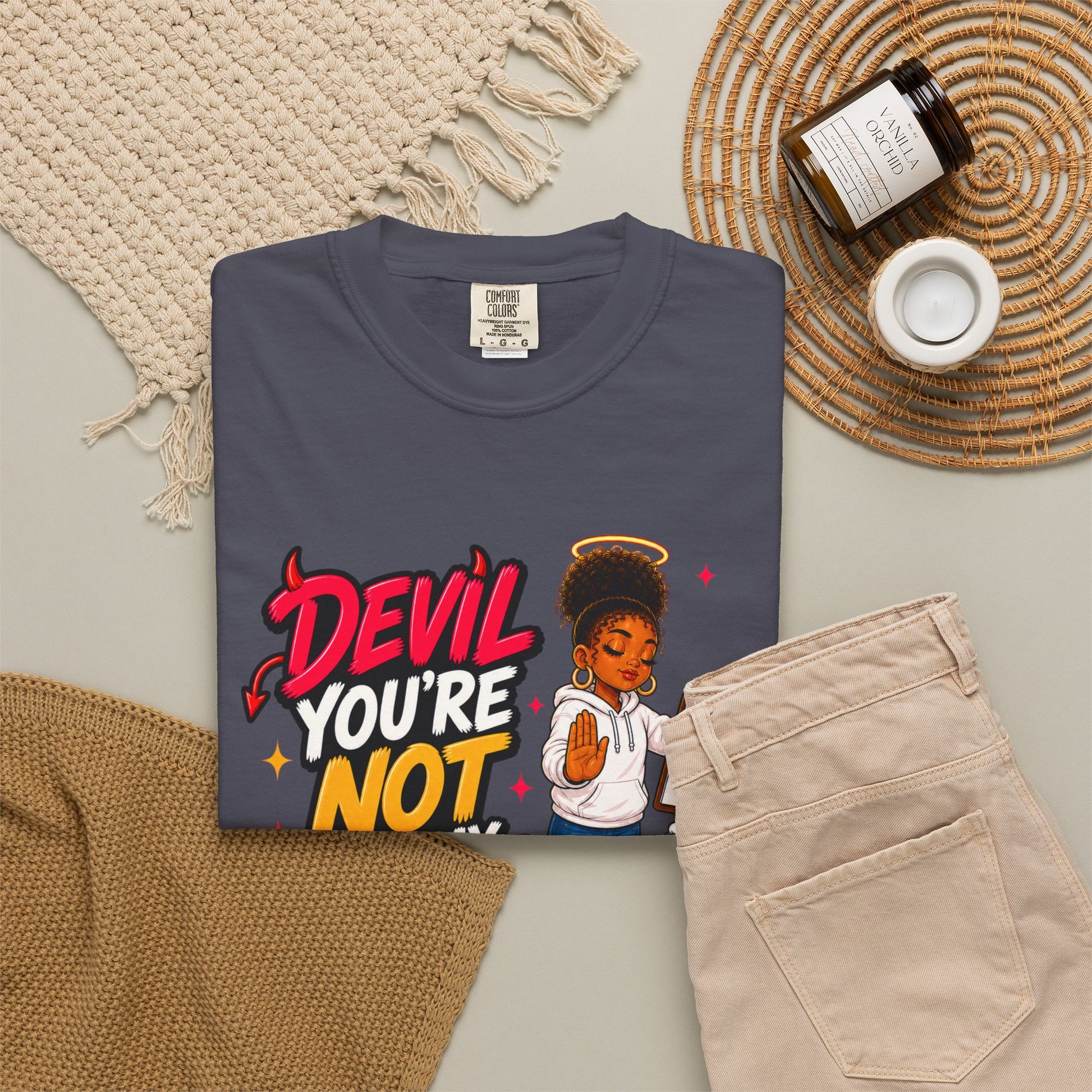 Devil You're Not On My Guest List T-Shirt - ClaimedbyGodDesigns