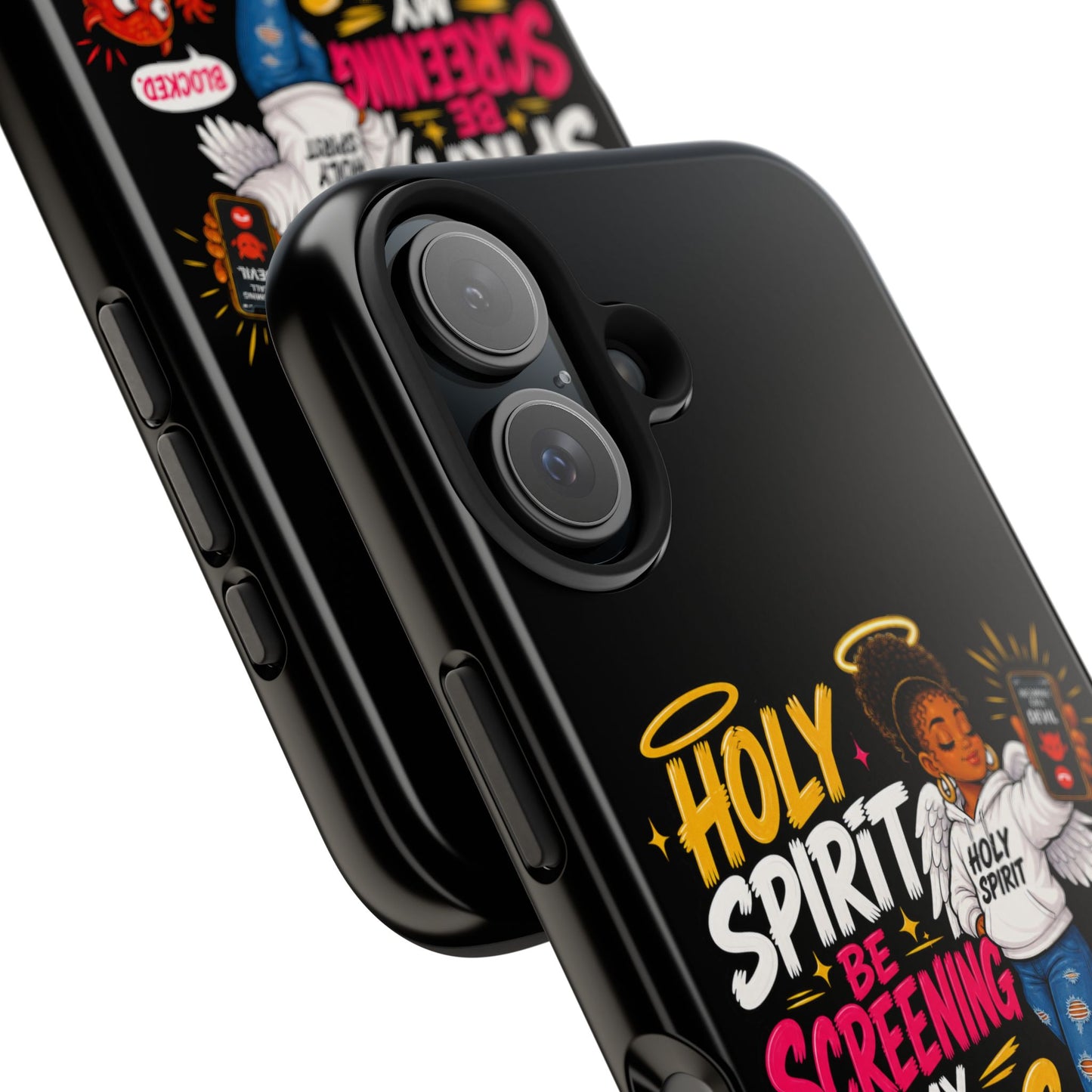 Phone Case — "Holy Spirit Be Screening My Calls" Christian Protective Tough Case - ClaimedbyGodDesigns