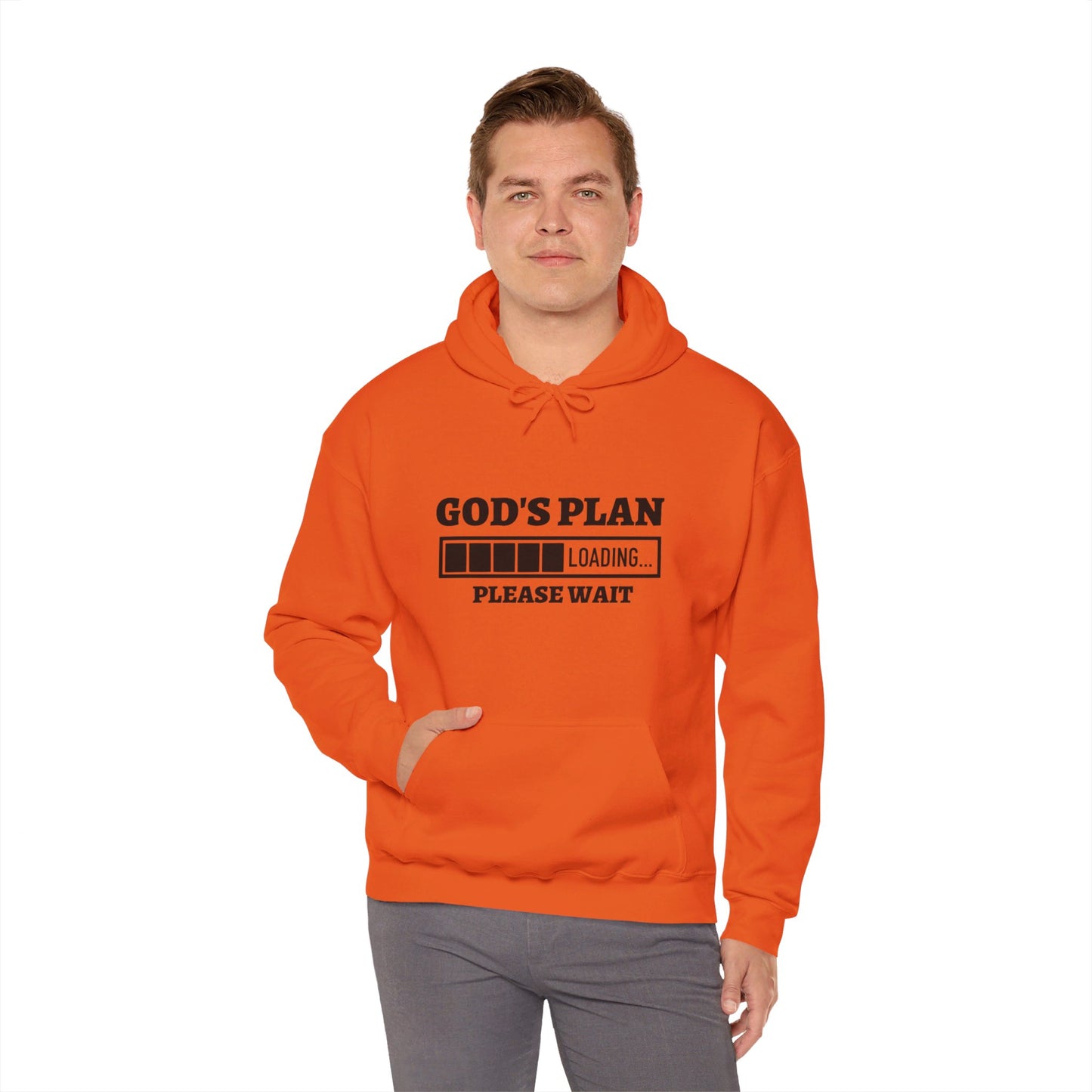 God's Plan Loading Unisex Christian Pullover Hooded Sweatshirt