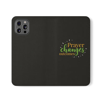 Prayer Changes Outcomes Phone Flip Cases - ClaimedbyGodDesigns